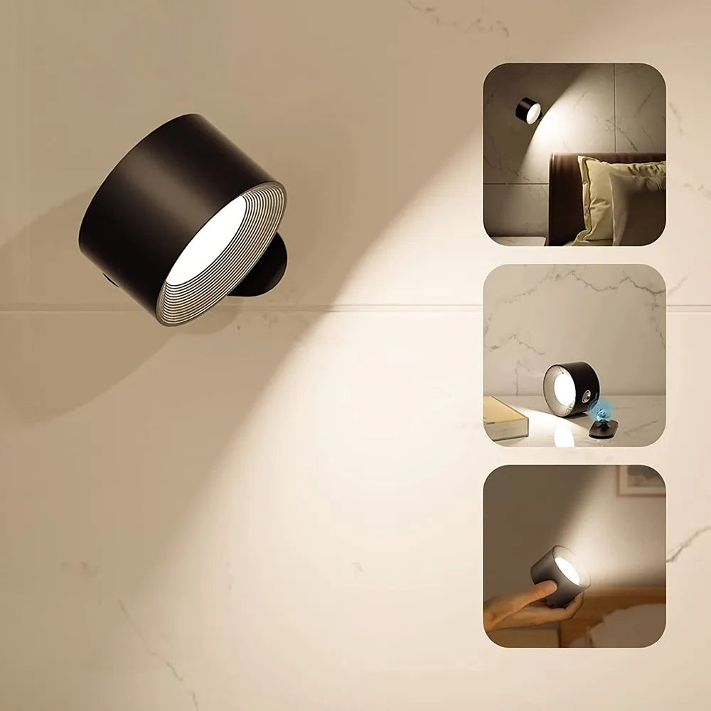 Draadloze Wandlamp FlexiGlow Dimbaar Met 360° Draaibaar Ontwerp 7