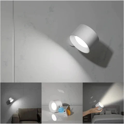 Draadloze Wandlamp FlexiGlow Dimbaar Met 360° Draaibaar Ontwerp 8