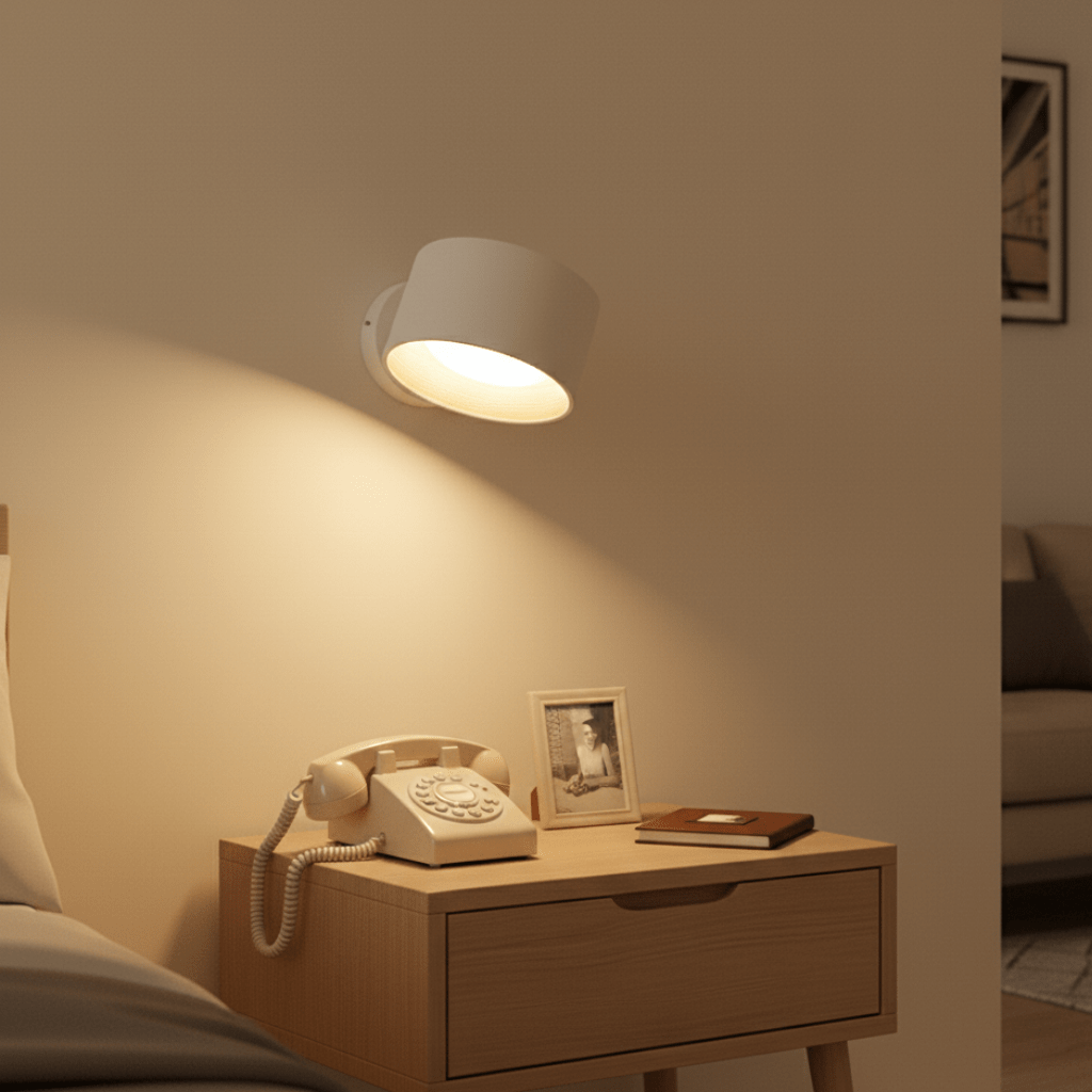 Draadloze Wandlamp Scandinavisch Design Met Afstandsbediening Voor Binnengebruik 2