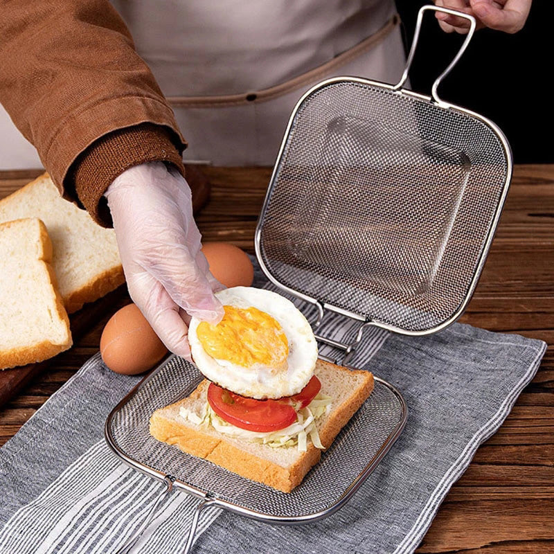 Draagbaar Sandwich Roosterrek voor Keuken 5