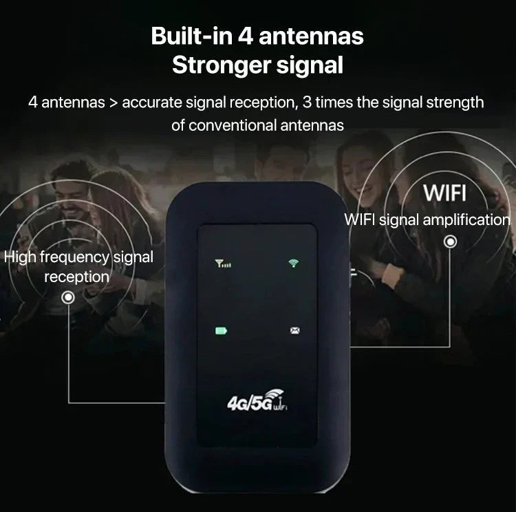 Draagbare 5G WiFi-router Compact voor Reizen en Gaming 4
