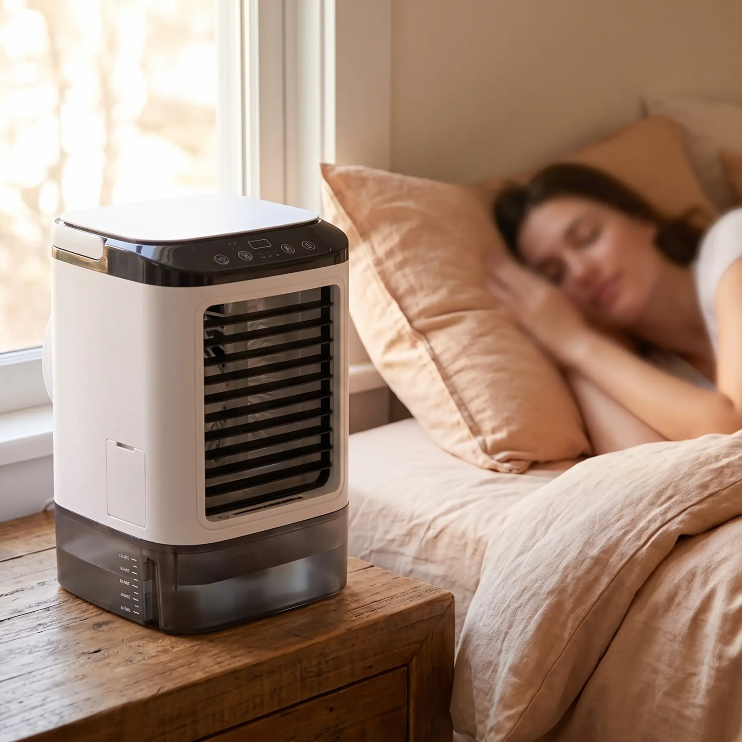 Draagbare Airconditioner Ultrasone Koeling 3 Snelheden 3