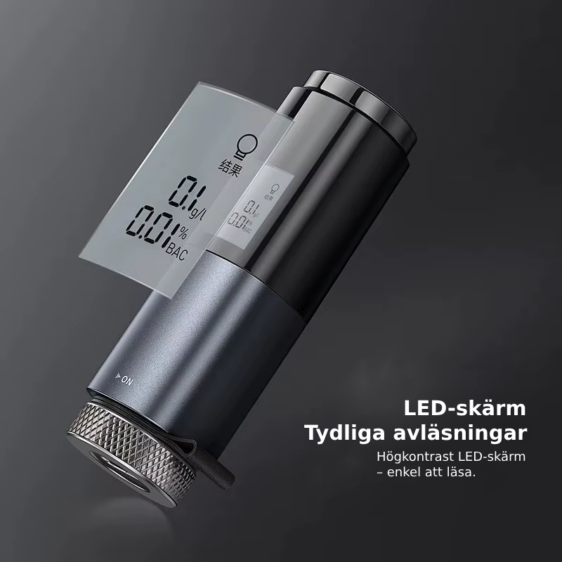 Draagbare Alcoholmeter Contactloos Oplaadbaar LED-display 1