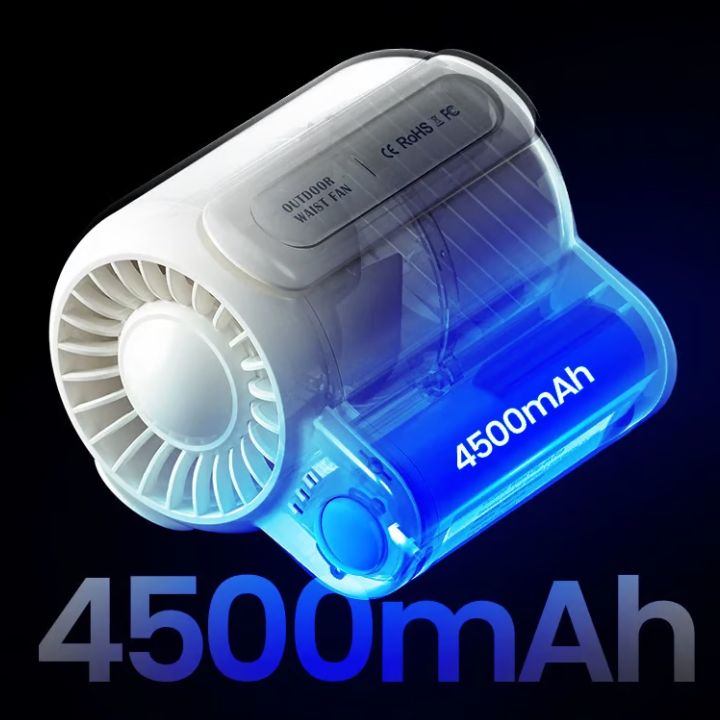 Draagbare Clip Ventilator Handenvrij Design 3