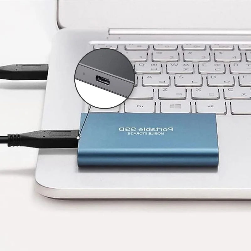Draagbare Externe SSD 1TB - Ultra Snelle Externe Harde Schijf met USB 3.1 2