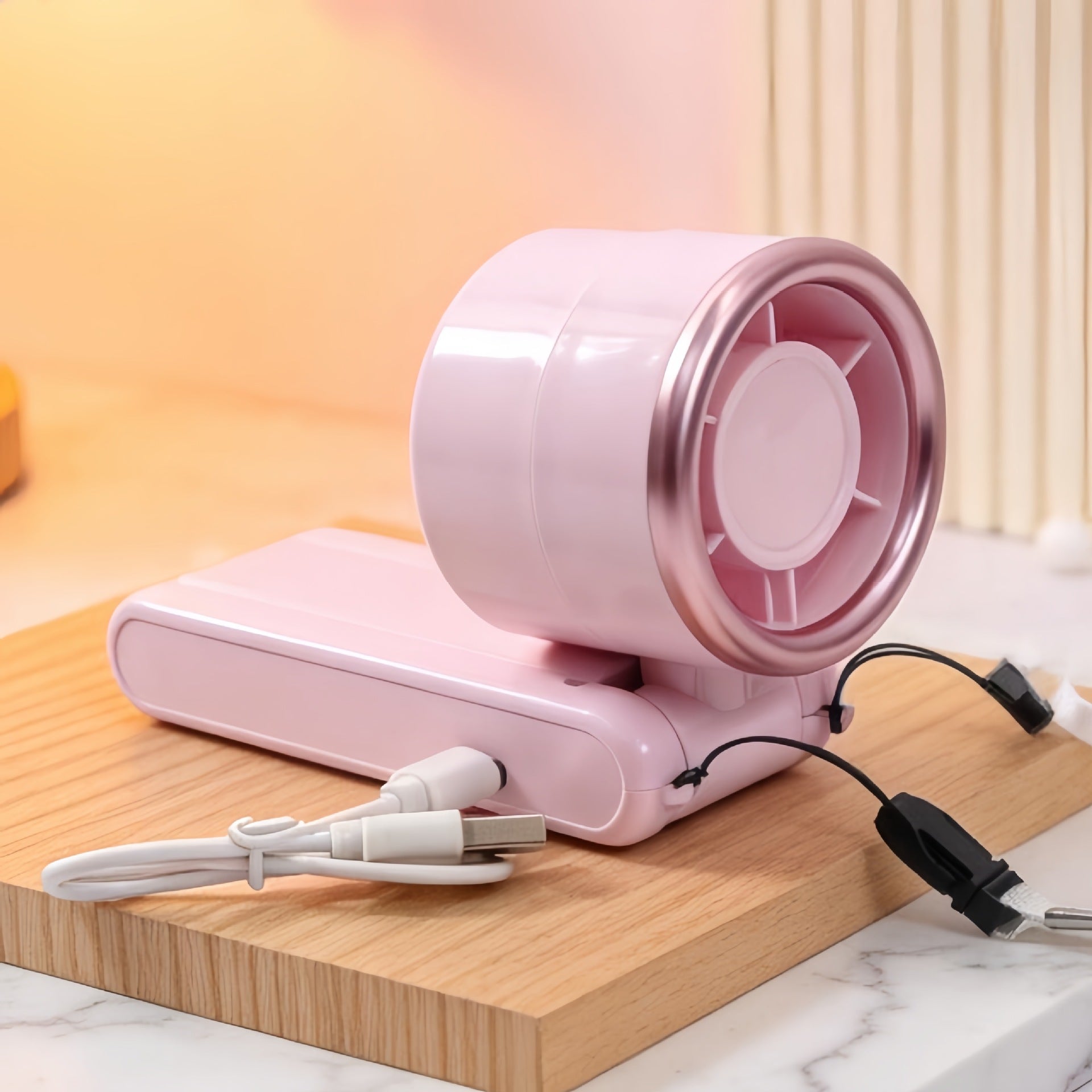 Draagbare Handventilator voor Dames met Ergonomisch Ontwerp 1