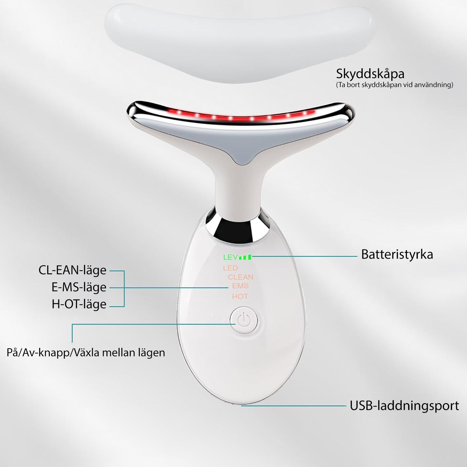 Draagbare Huidverzorgingslamp Met Roodlicht Ergonomisch 2