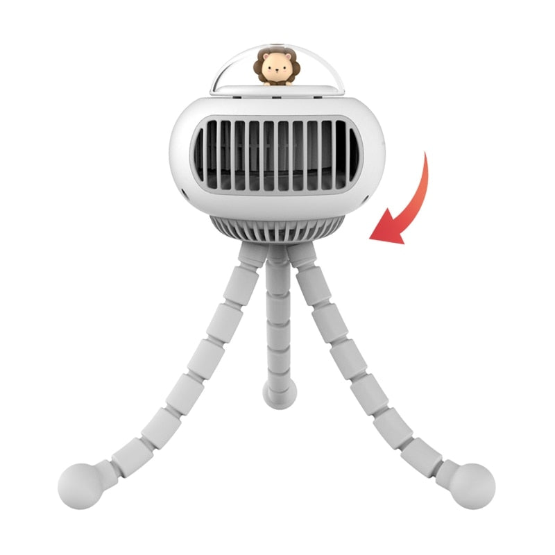 Draagbare Kinderwagenventilator Flexibel 0