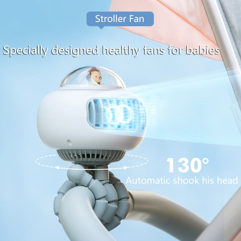 Draagbare Kinderwagenventilator Flexibel 6