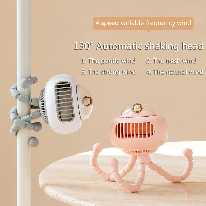 Draagbare Kinderwagenventilator Flexibel 7
