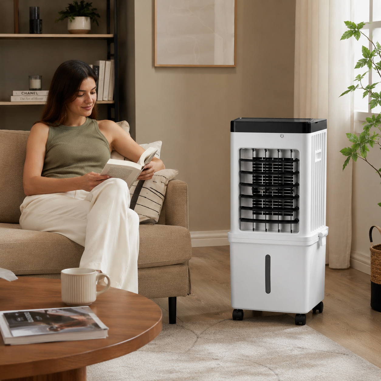 Draagbare Koelventilator met Verdamping en Timer voor Persoonlijk Gebruik 0