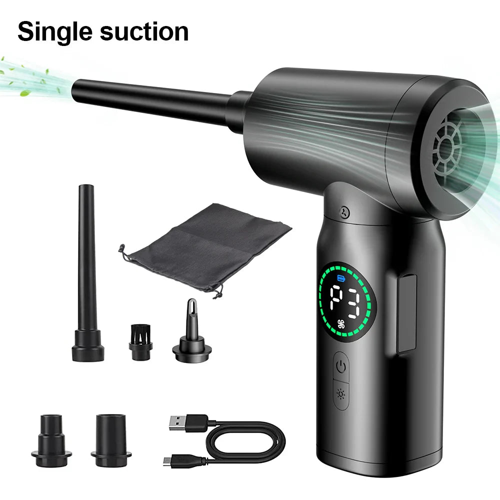 Draagbare Luchtzuiger en Blazer met LED-verlichting 2-in-1 Ontwerp 0