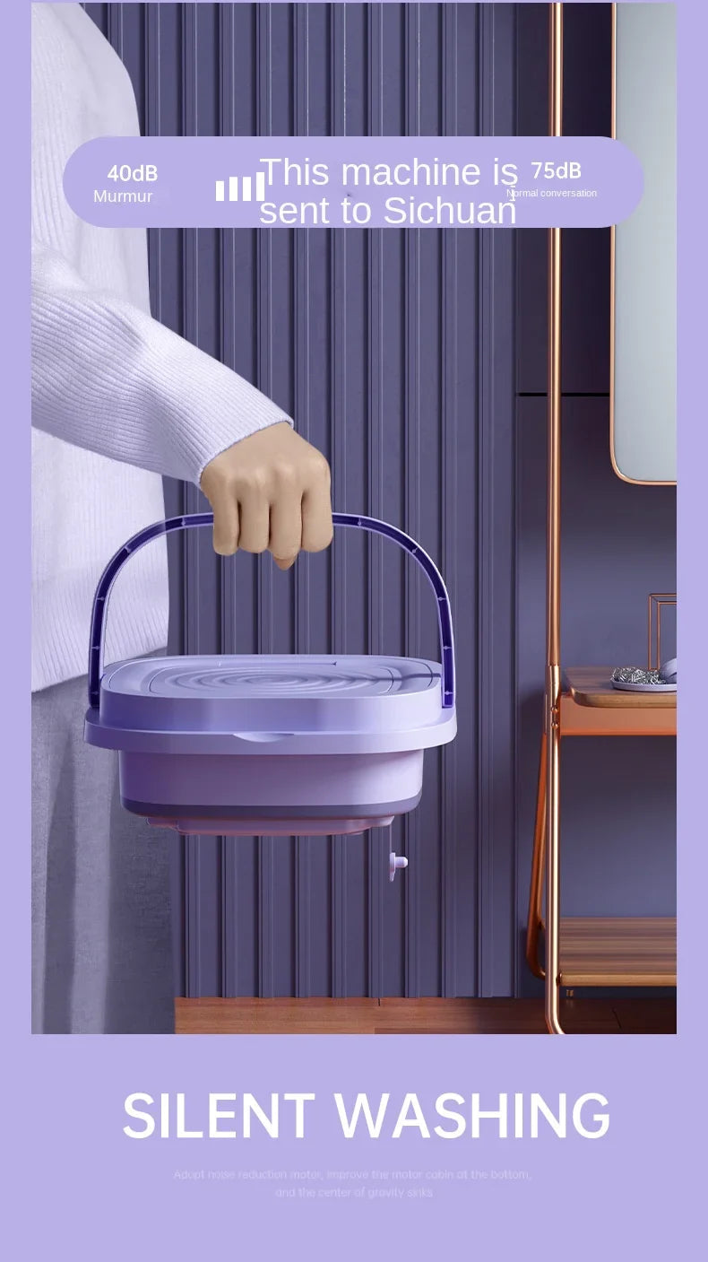 Draagbare Mini Wasmachine Opvouwbaar 8L 8