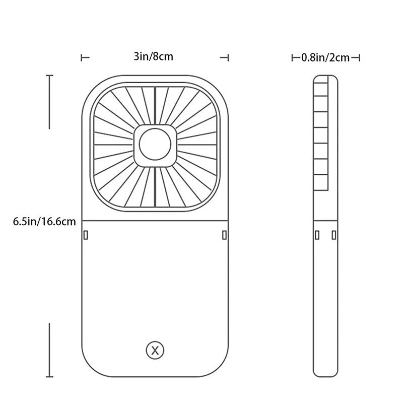 Draagbare Nekventilator Multifunctioneel 7