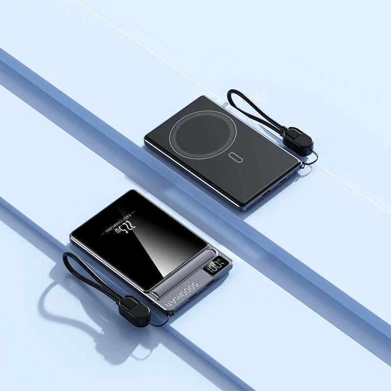 Draagbare Powerbank Draadloos Opladen Met Meerdere USB-Poorten 0