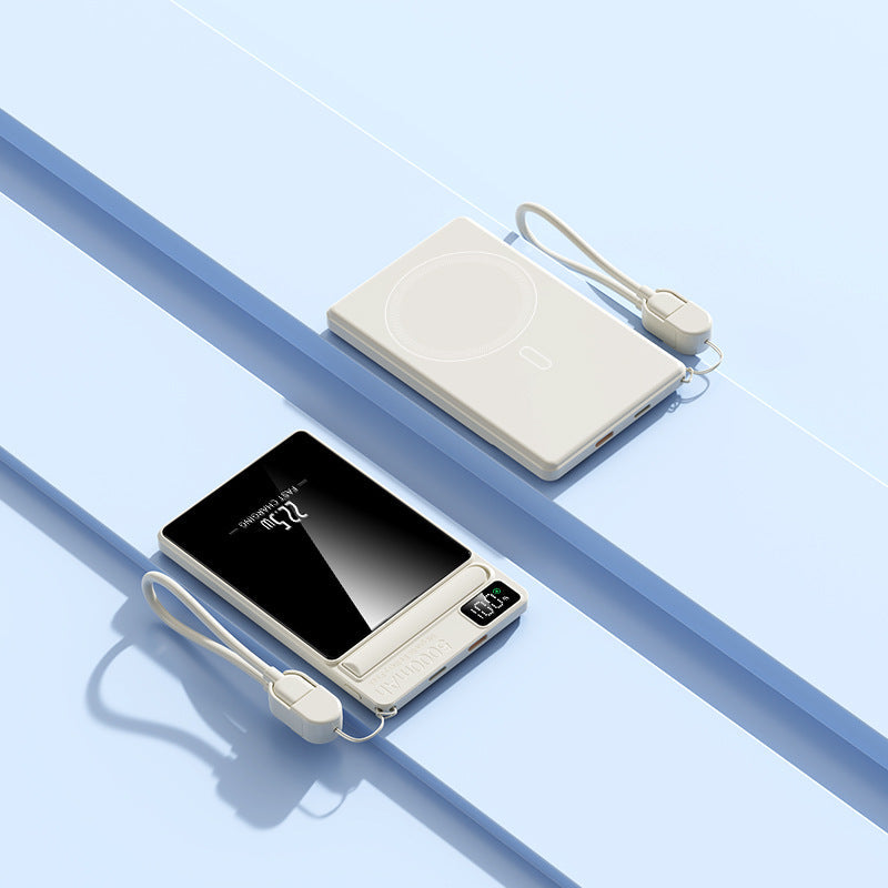 Draagbare Powerbank Draadloos Opladen Met Meerdere USB-Poorten 2