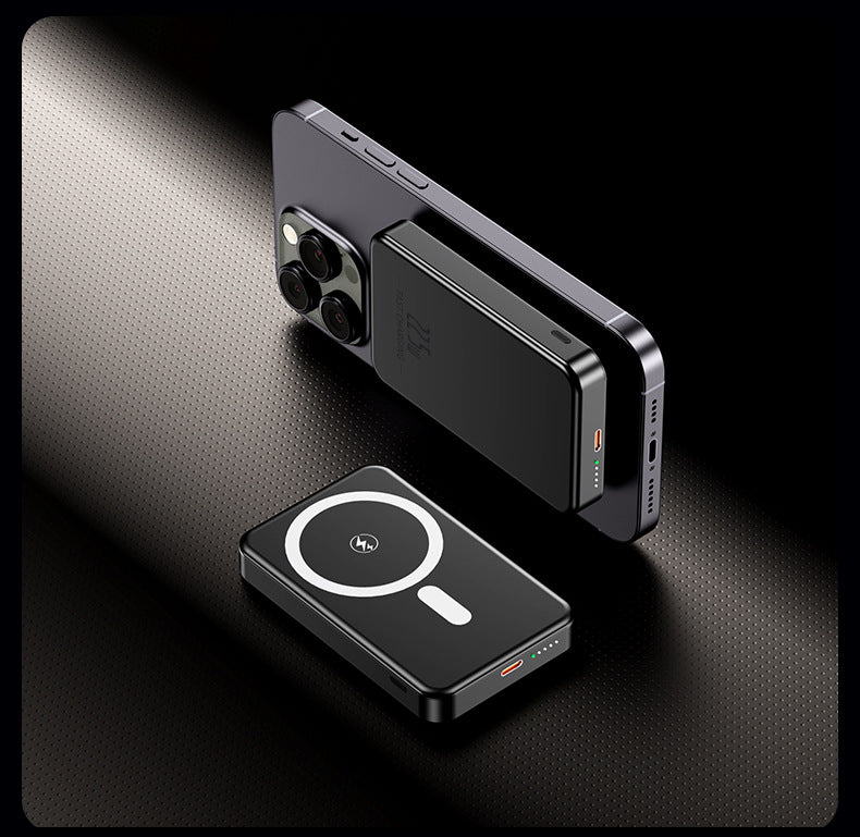 Draagbare Powerbank Inductie Met LED-Display Slank Ontwerp 3