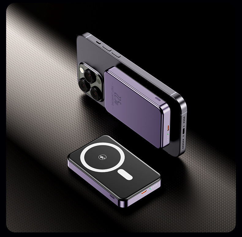 Draagbare Powerbank Inductie Met LED-Display Slank Ontwerp 4