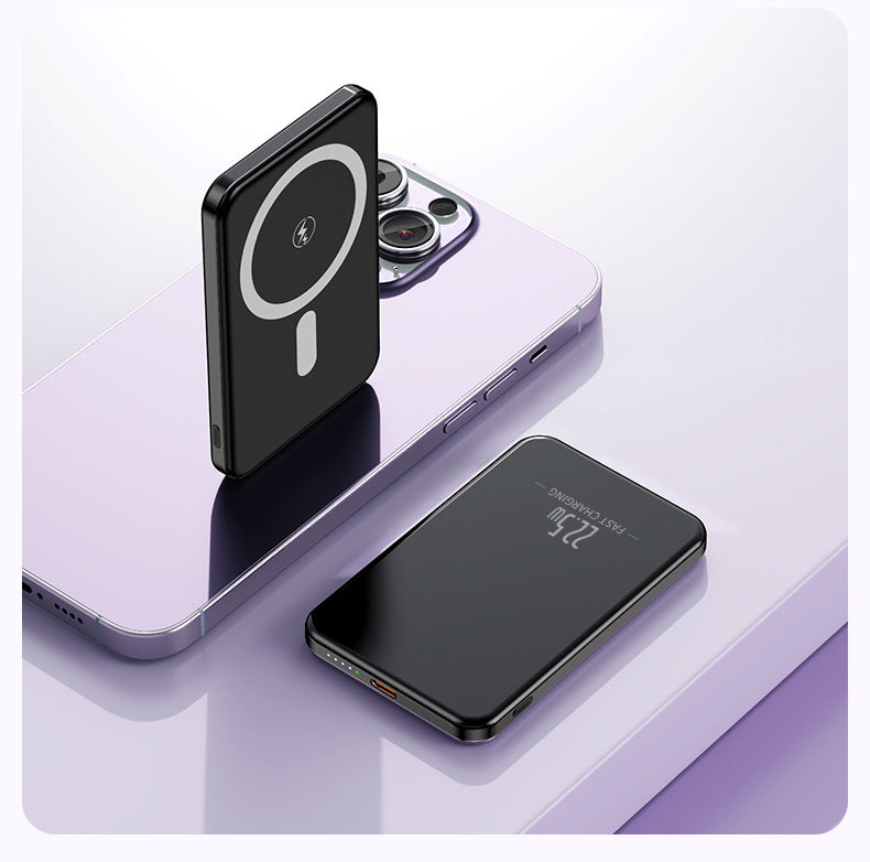Draagbare Powerbank Inductie Met LED-Display Slank Ontwerp 5
