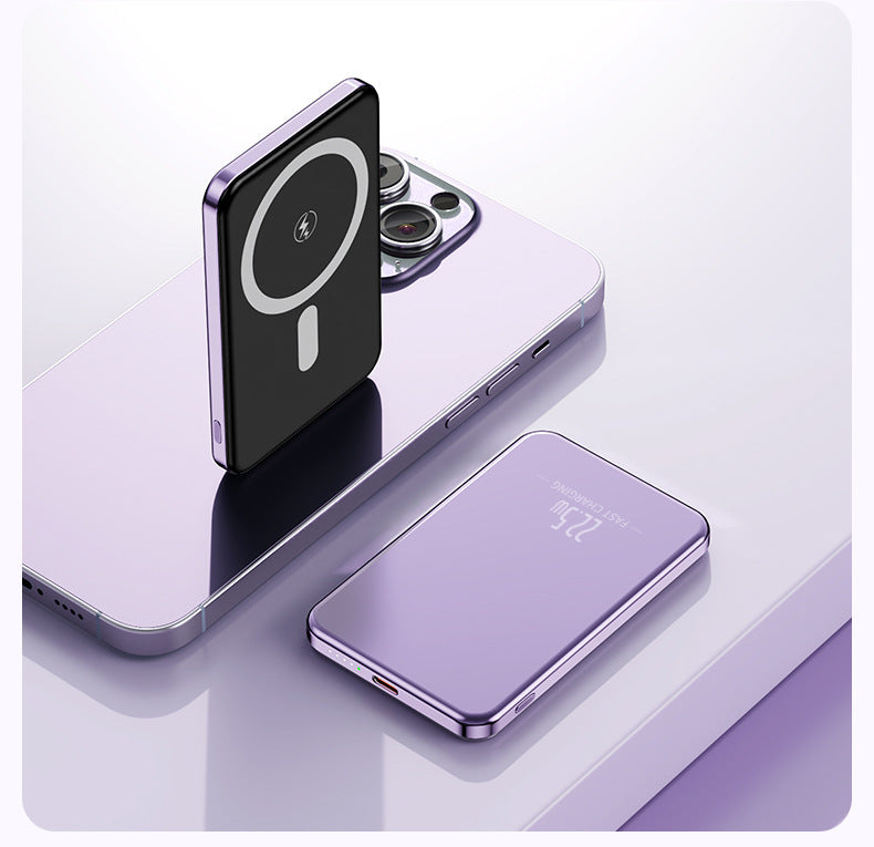 Draagbare Powerbank Inductie Met LED-Display Slank Ontwerp 6