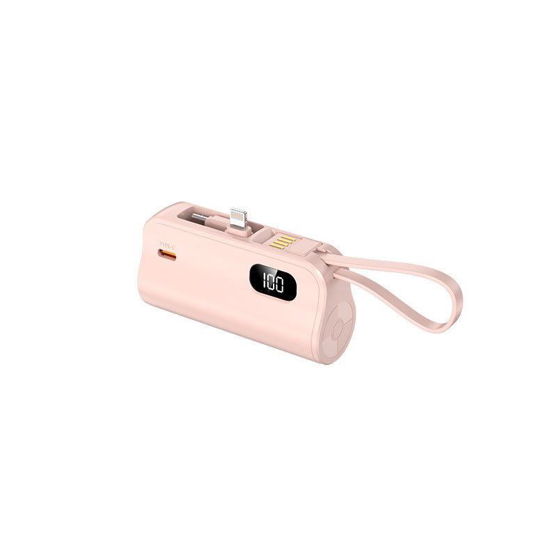 Draagbare Powerbank Met Geïntegreerde Kabels En LED-Display Voor iPhone 1