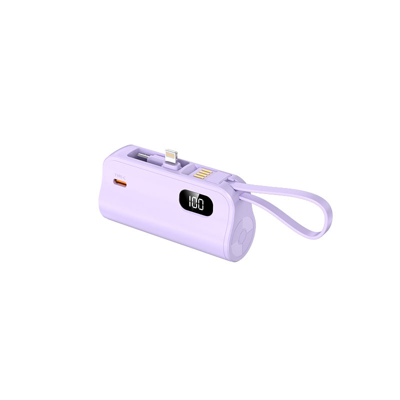 Draagbare Powerbank Met Geïntegreerde Kabels En LED-Display Voor iPhone 3