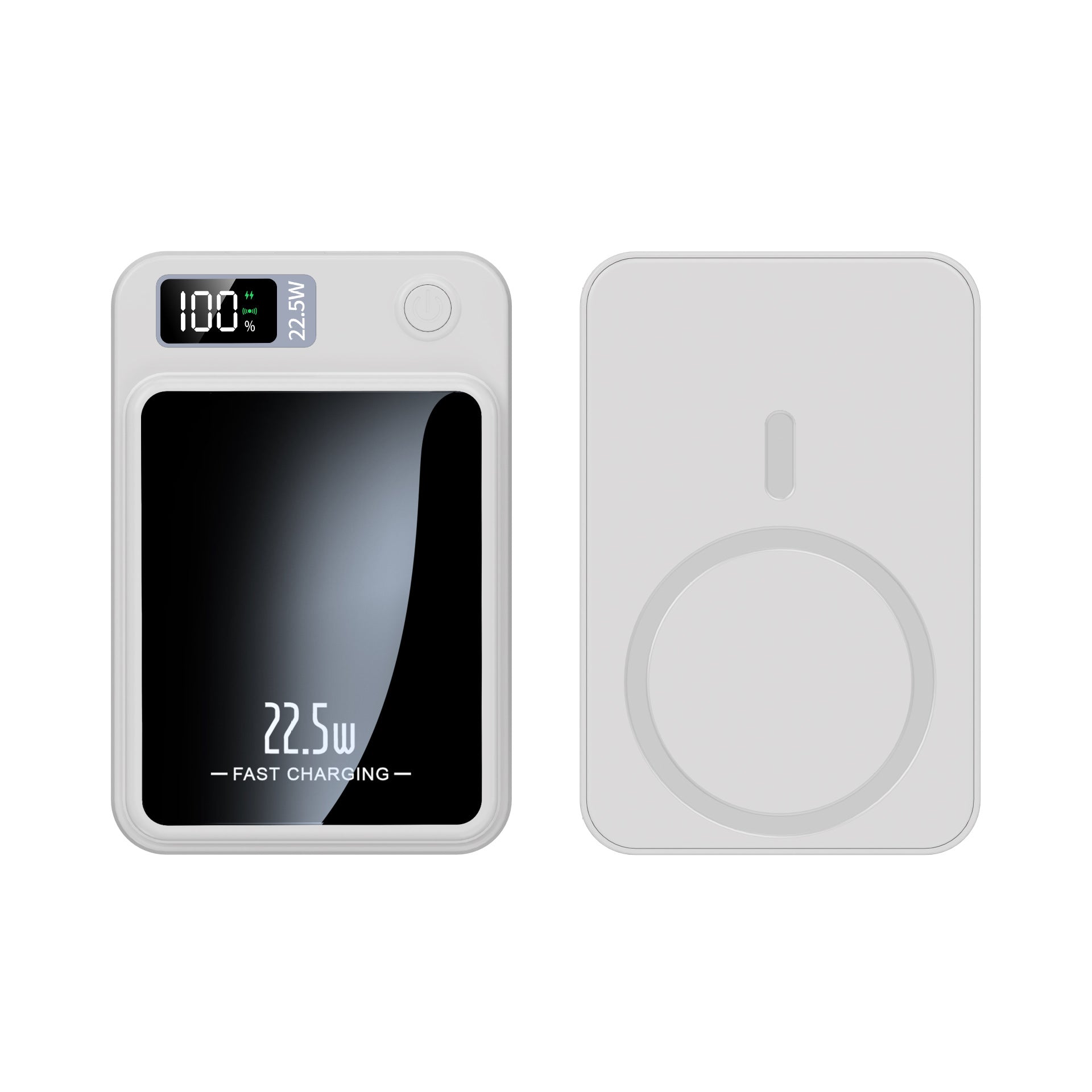 Draagbare Powerbank Snellaadfunctie met LED-display en Draadloos Opladen 1