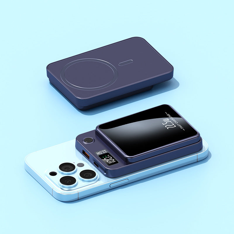 Draagbare Powerbank Snellaadfunctie met LED-display en Draadloos Opladen 3