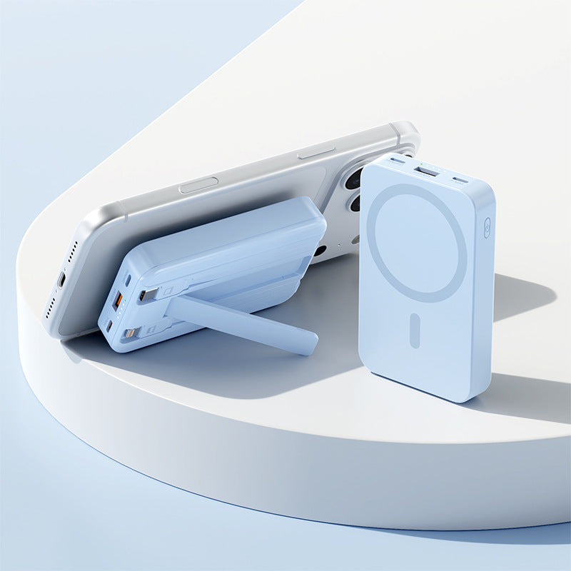 Draagbare Powerbank met Magnetische Houder en Standaard voor Dames en Heren 5