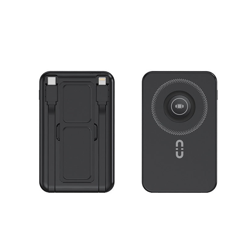 Draagbare Powerbank met Qi-Oplaadfunctie en Magnetische Aansluiting 3