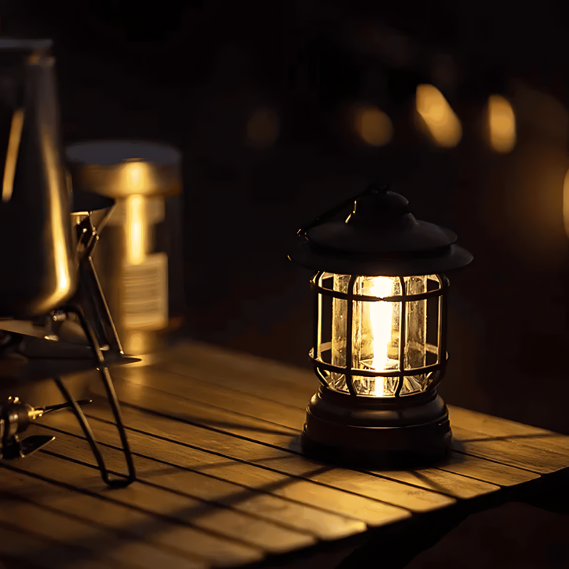 Draagbare Retro Lamp voor Binnen en Buiten 2
