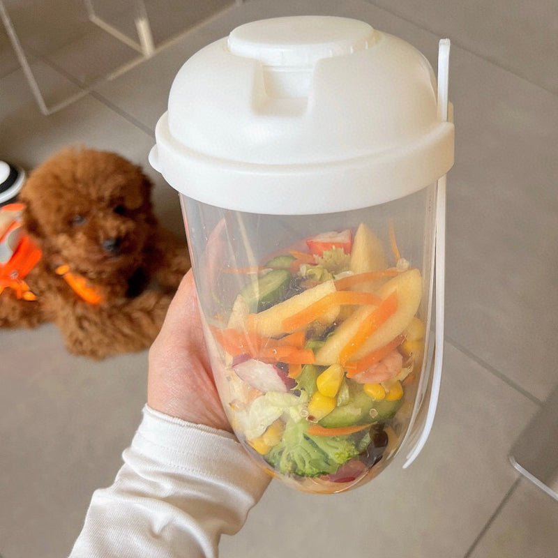 Draagbare Saladecontainer voor onderweg 0