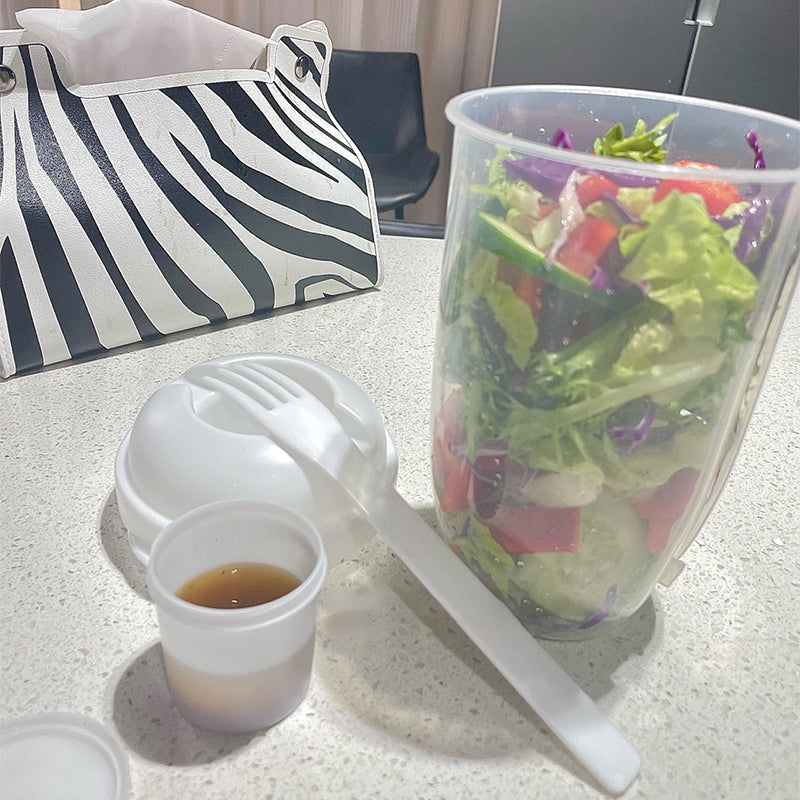 Draagbare Saladecontainer voor onderweg 6