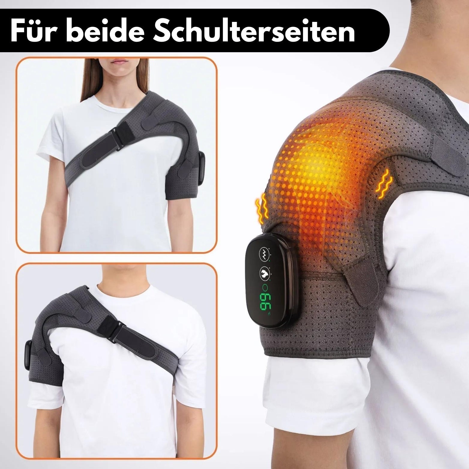 Draagbare Schoudermassager met Warmtetherapie 1