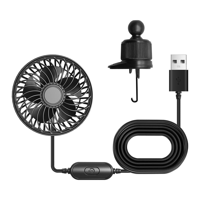 Draagbare USB Ventilator Met Flexibele Houder Voor Dames En Heren 0