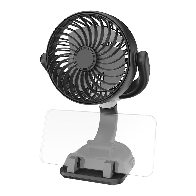 Draagbare USB Ventilator Met Flexibele Houder Voor Dames En Heren 1