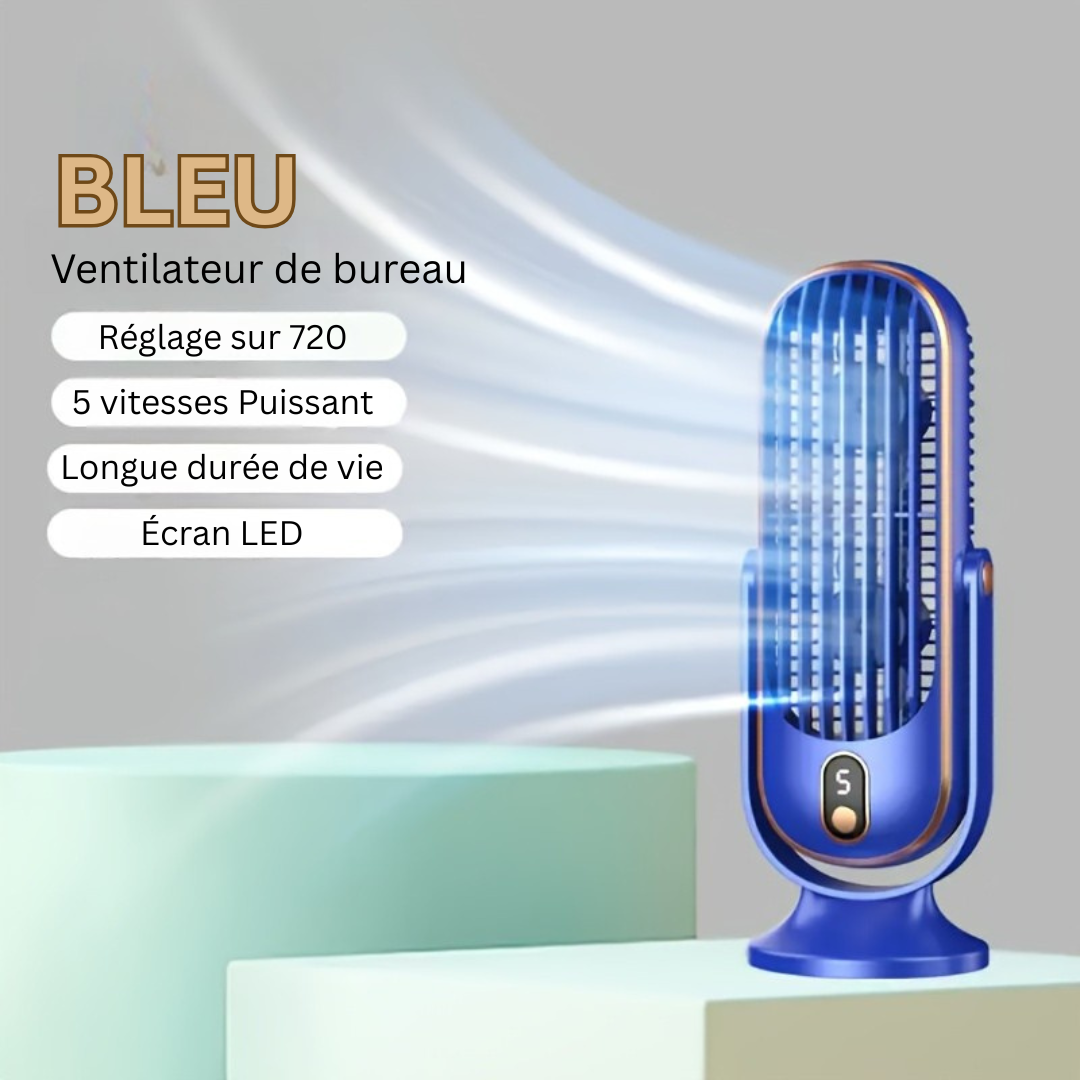 Draagbare Ventilator Dubbele Motor met 720° Rotatie 2