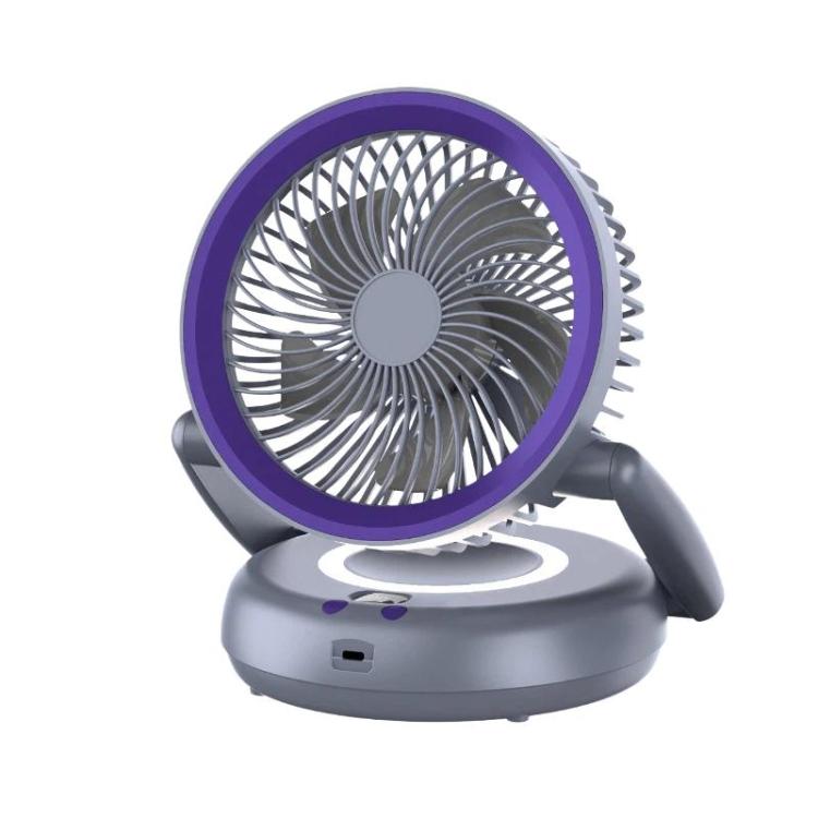Draagbare Ventilator met LED Verlichting en Vijf Snelheden 0