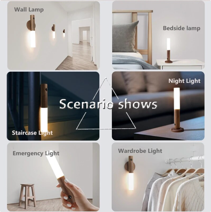 Draagbare Wandlamp Met Houten Ontwerp 1