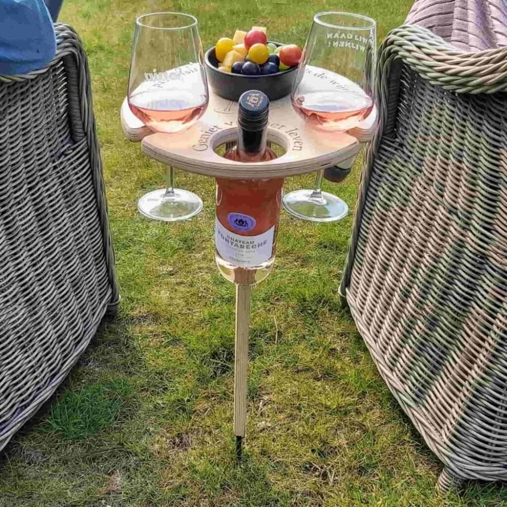 Draagbare Wijntafel voor Buitenactiviteiten 0