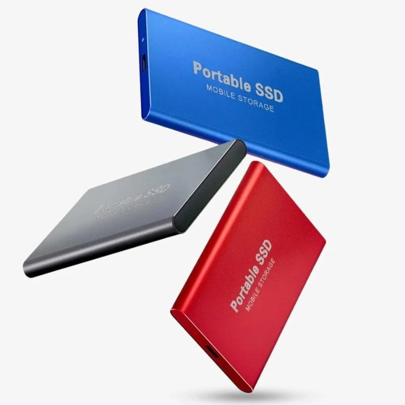 Draagbare externe SSD van aluminium, 1TB-30TB, schokbestendig en waterafstotend. 8