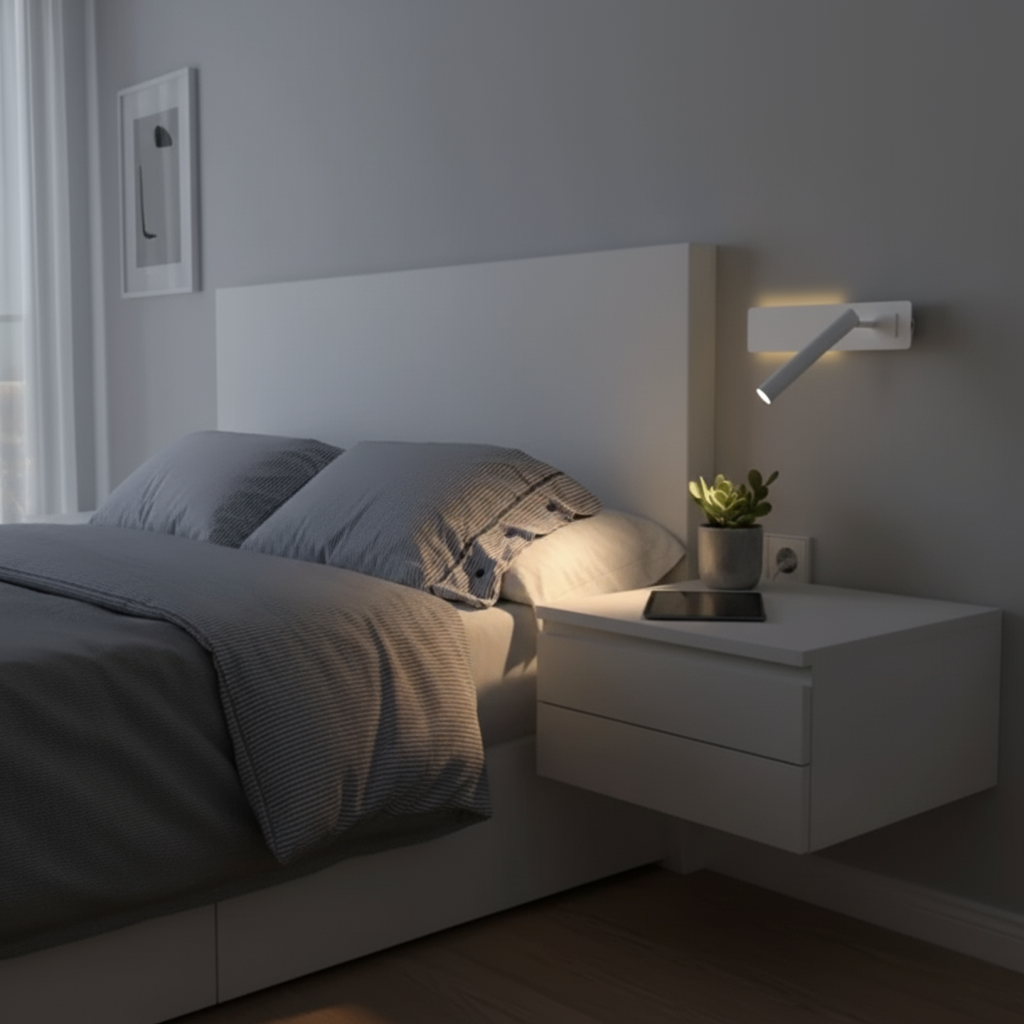 Draaibare LED-leeswandlamp voor Bed 3