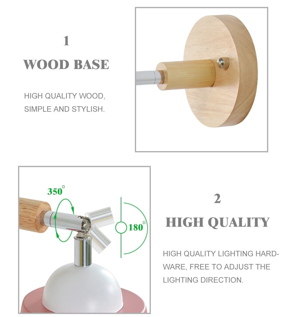 Draaibare Wandlamp met Trekkettingschakelaar 8