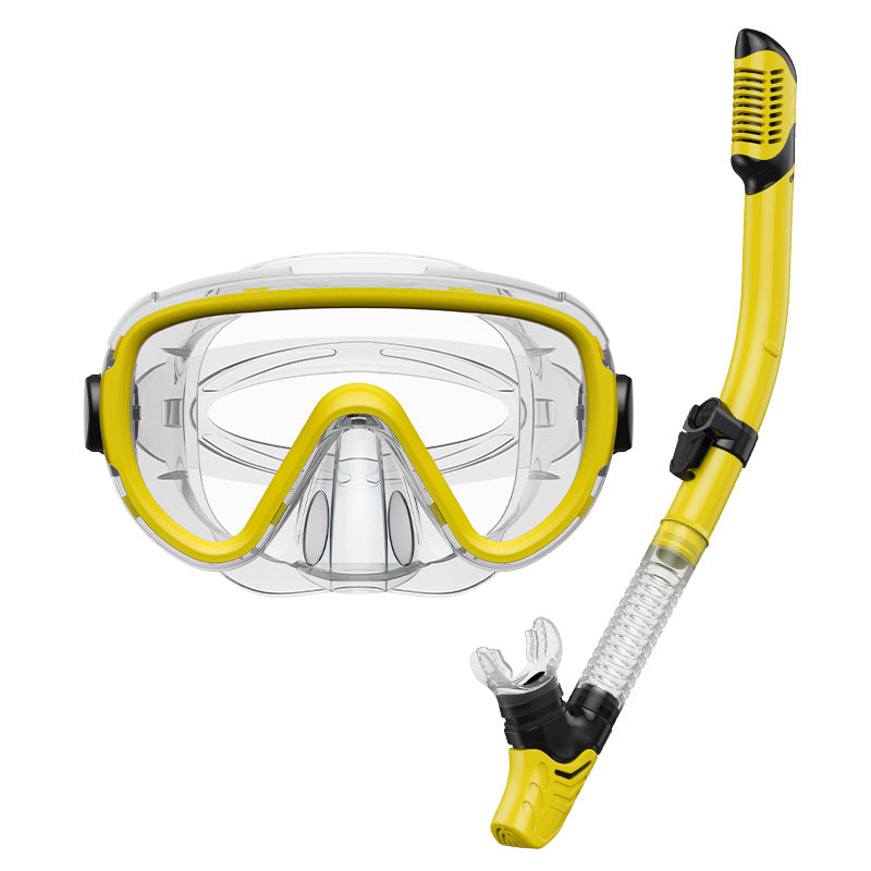 Duikmasker voor mannen met anticondensfunctie en flexibele ademslang 0