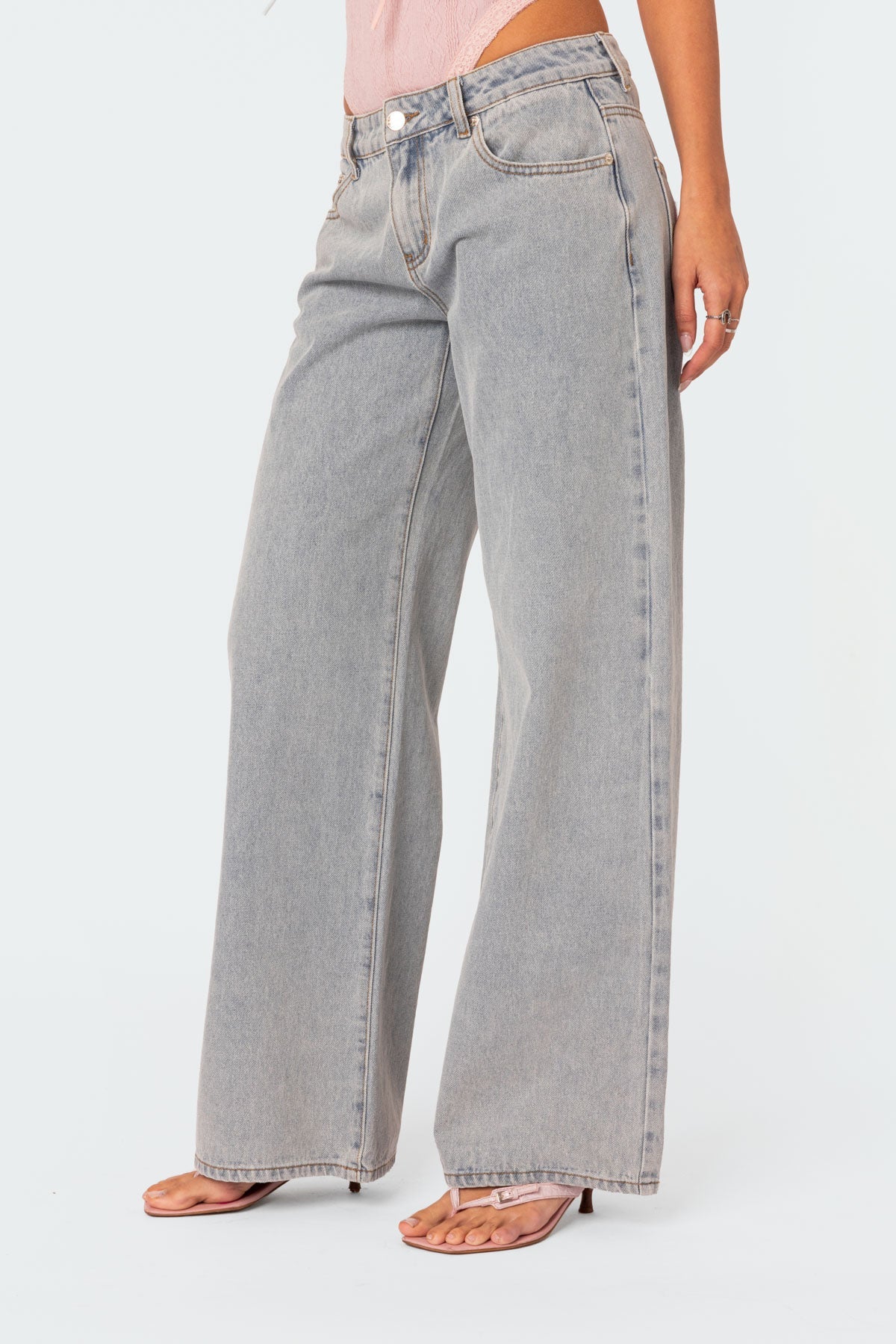 Dames Jeans Blauw Ademend Casual Stretch Denim Flatterende Pasvorm-3