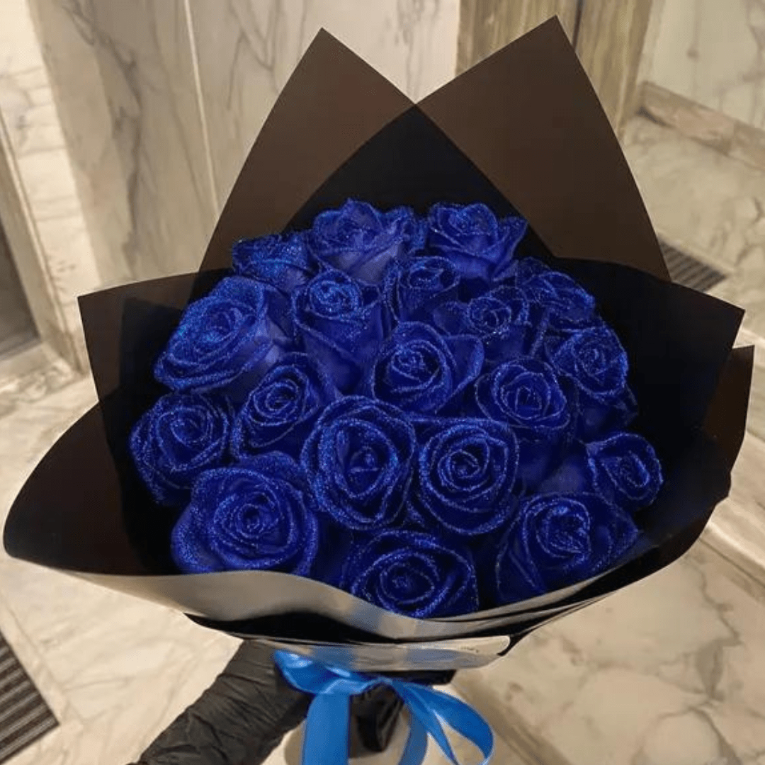 Eeuwige Bloem Glitter Roos voor Decoratie 0