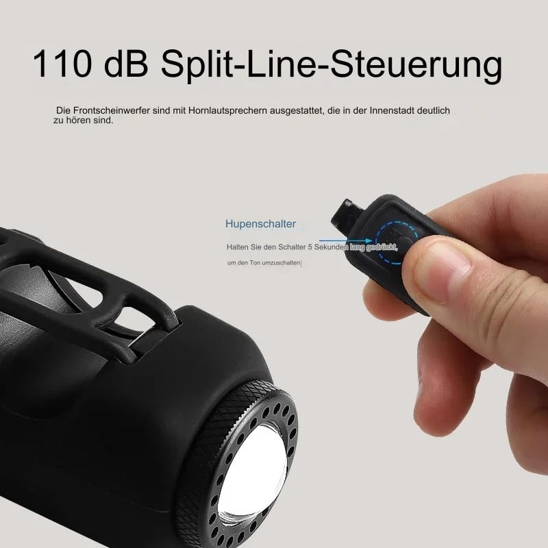 Elektronische Fietsclaxon met LED Verlichting en Afstandsbediening 1