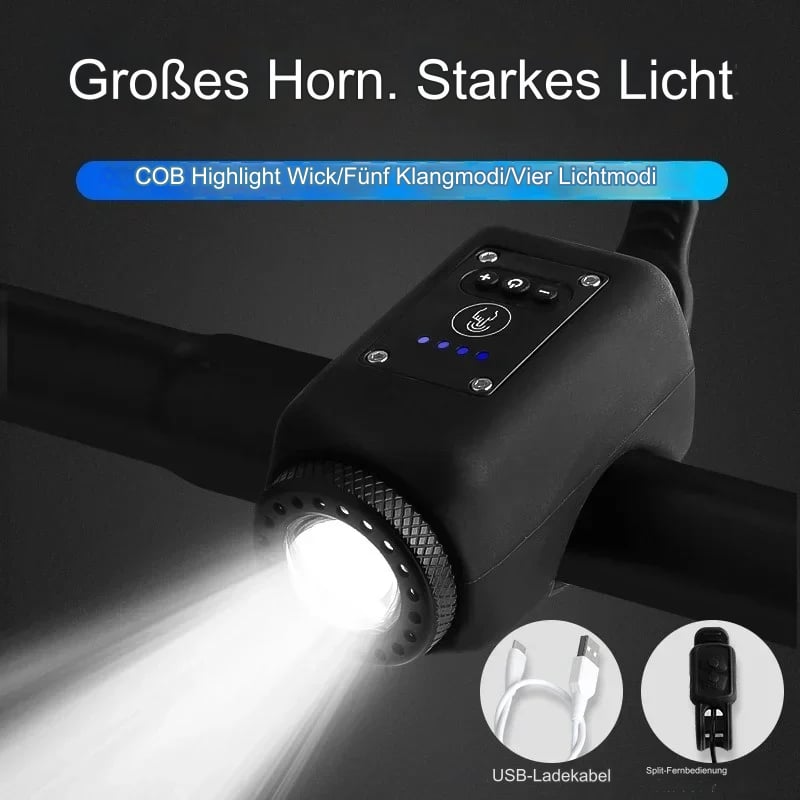 Elektronische Fietsclaxon met LED Verlichting en Afstandsbediening 3