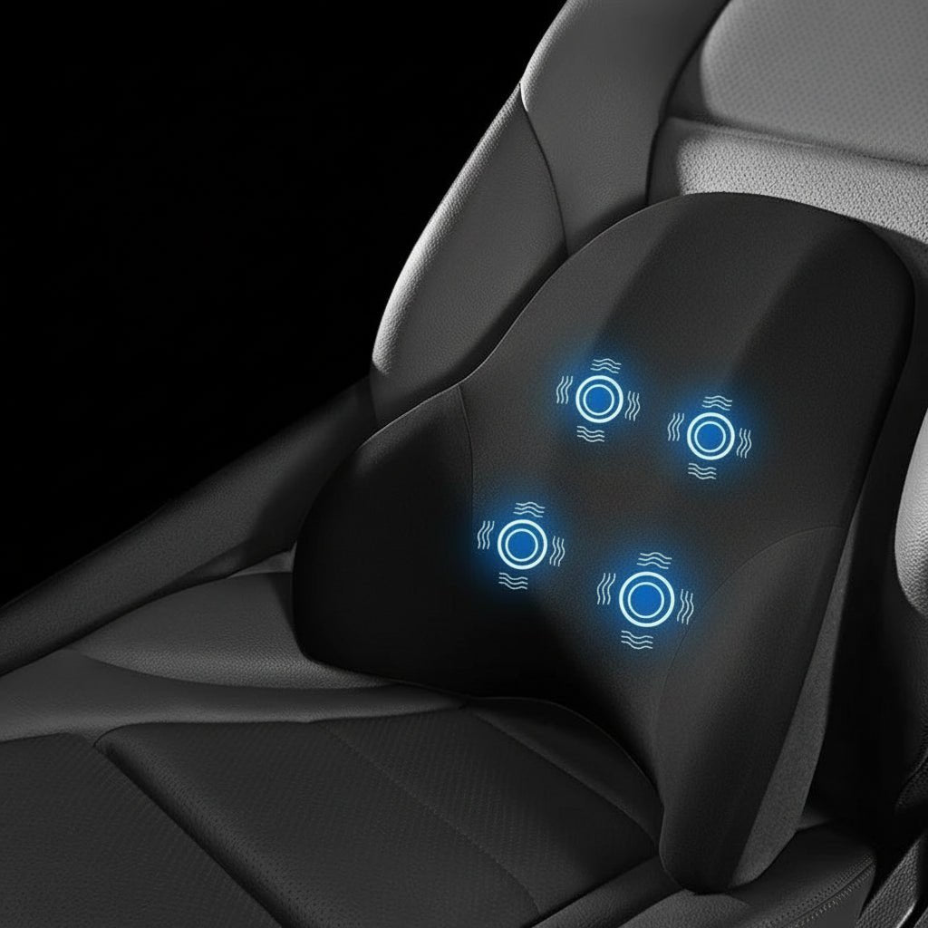 Ergonomisch Nek- en Lendensteunkussen met Vibratiemassage 10