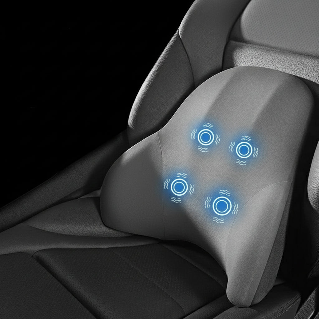 Ergonomisch Nek- en Lendensteunkussen met Vibratiemassage 7